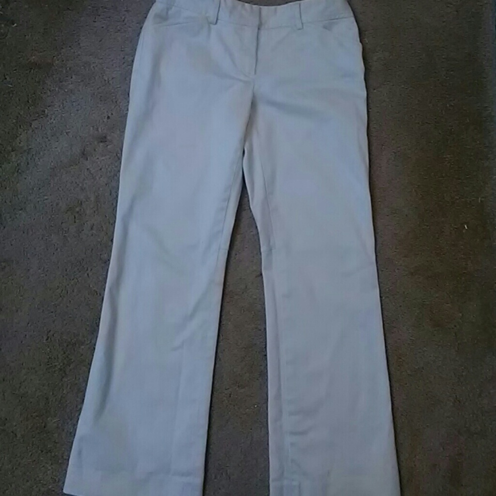 Beige crop pants